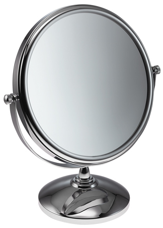 miroir grossissant 3x 30cm chrome